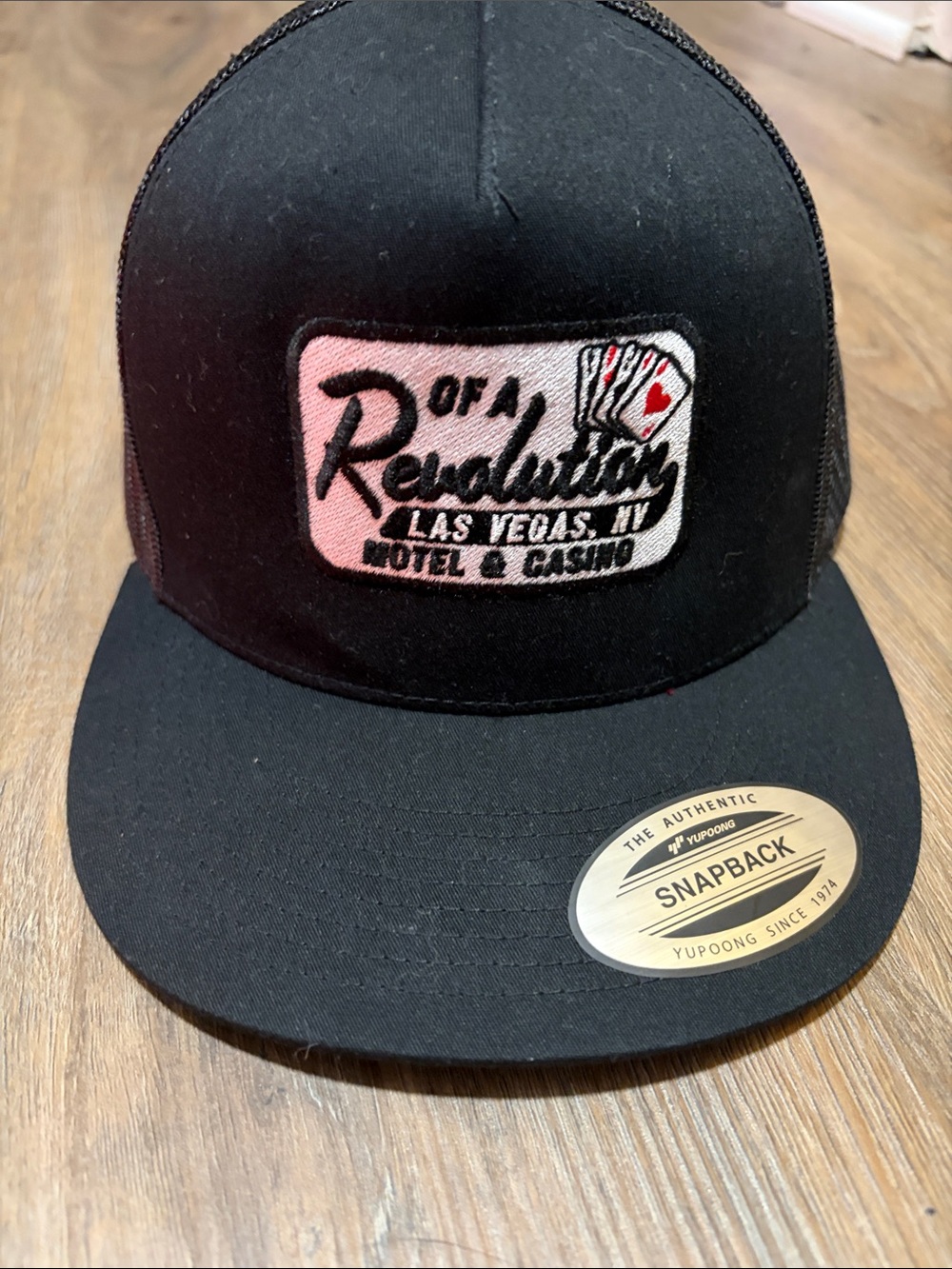 Black Snapback Hat with 'Of A Revolution' Las Vegas Patch - O.A.R. Hat NWT